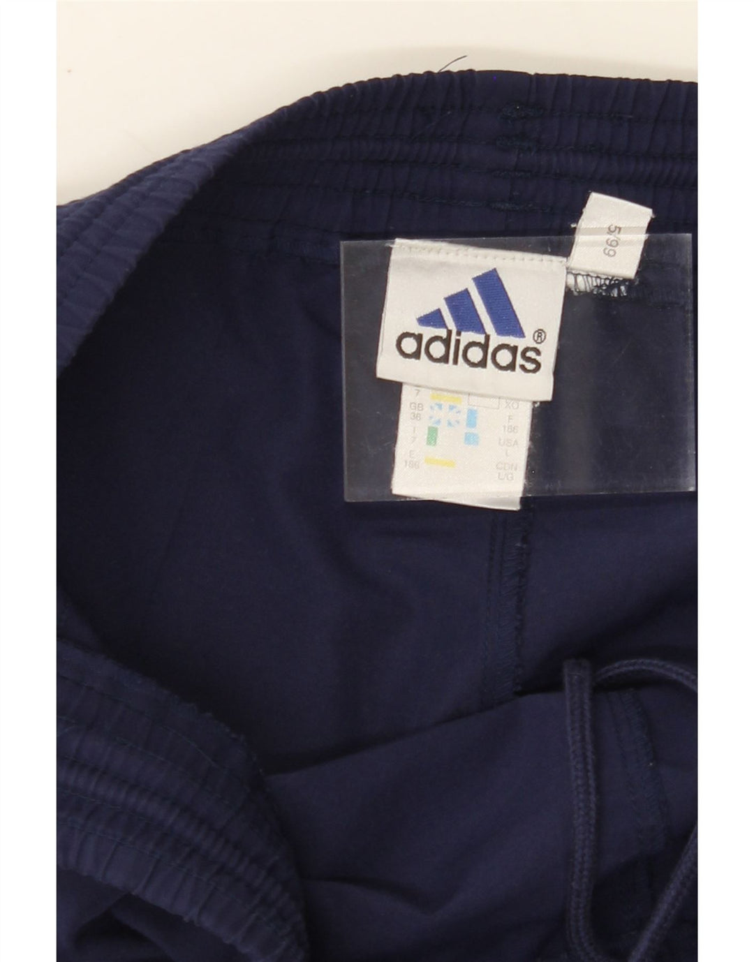ADIDAS Mens Tracksuit Trousers Joggers Large Navy Blue Polyester Vintage Adidas and Second-Hand Adidas from Messina Hembry 