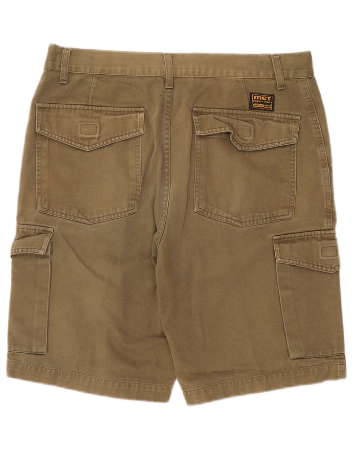 Pantalones cortos tipo cargo Metropolitan para hombre W34 Algodón caqui grande
