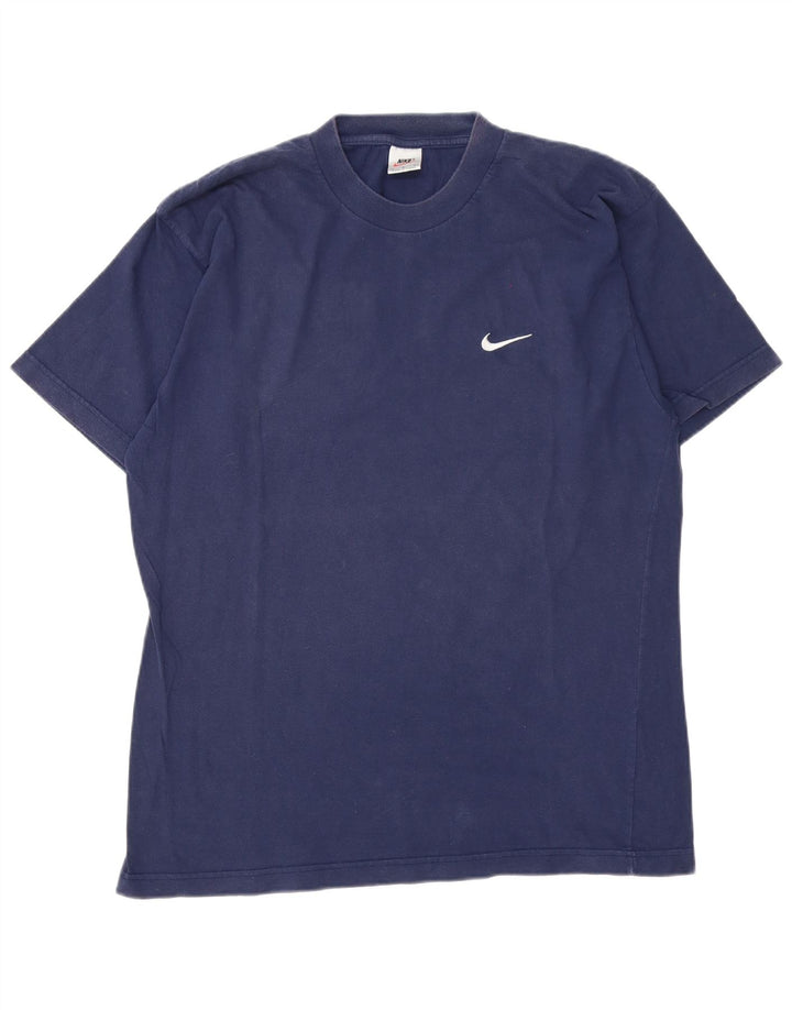 Camiseta Nike Hombre Top Grande Azul Marino Algodón
