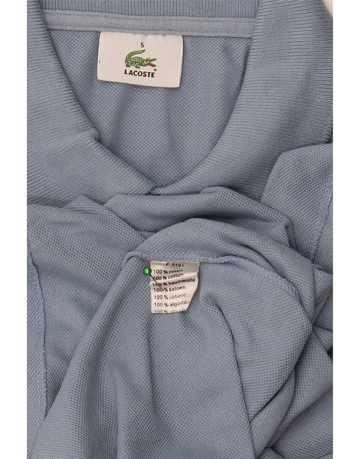 Polo Lacoste para hombre talla 5 grande algodón azul