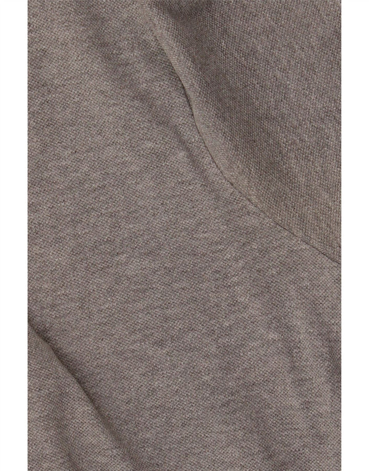 KAPPA Polo de manga larga para hombre, talla grande, gris