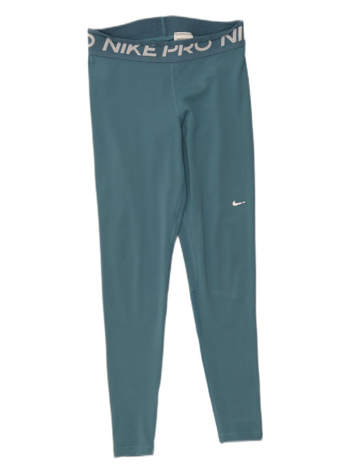 Nike - Leggings gráficos Dri Fit para mujer, talla 40, poliéster, color turquesa medio