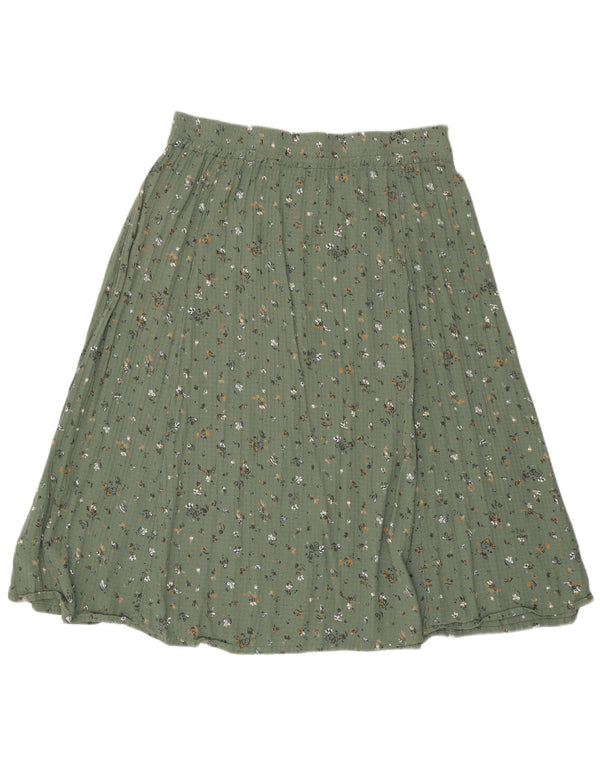Falda acampanada para mujer de Fat Face ES 40 XL W36 Viscosa floral verde