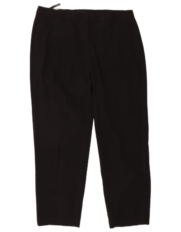 Marks & Spencer Pantalones Cortos Rectos para Mujer UK 46 Large W34 L26 Negro
