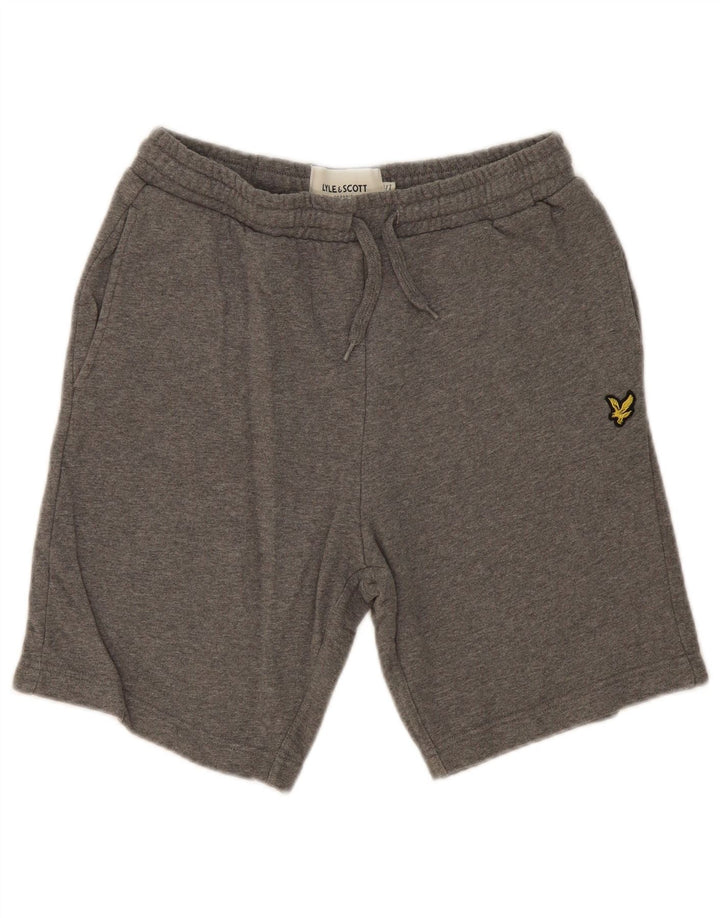 LYLE & SCOTT Pantalones cortos deportivos para hombre pequeños de algodón gris