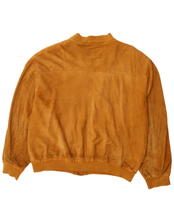 Pica Chaqueta bomber de ante para hombre IT 42 XL Beige