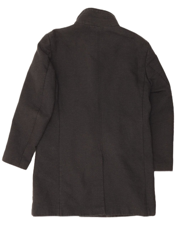 Zara Hombre Abrigo ES 42 XL Poliéster Gris