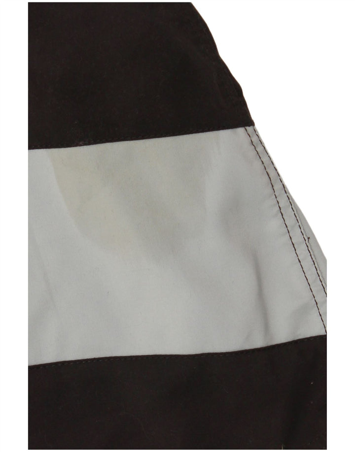 EFFEKT Bañador con estampado gráfico para hombre, talla grande, de algodón a rayas multicolores