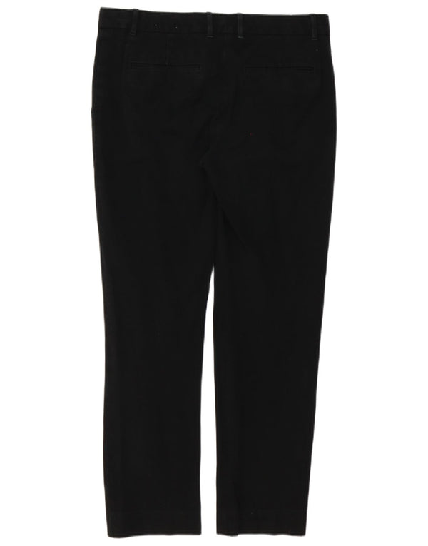 Gap Pantalones chinos rectos para mujer UK 12 Medium W32 L29 Algodón negro