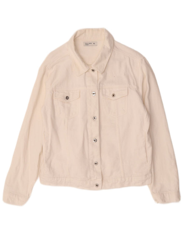 Calliope Chaqueta Vaquera para Mujer UK 40 XL Blanco