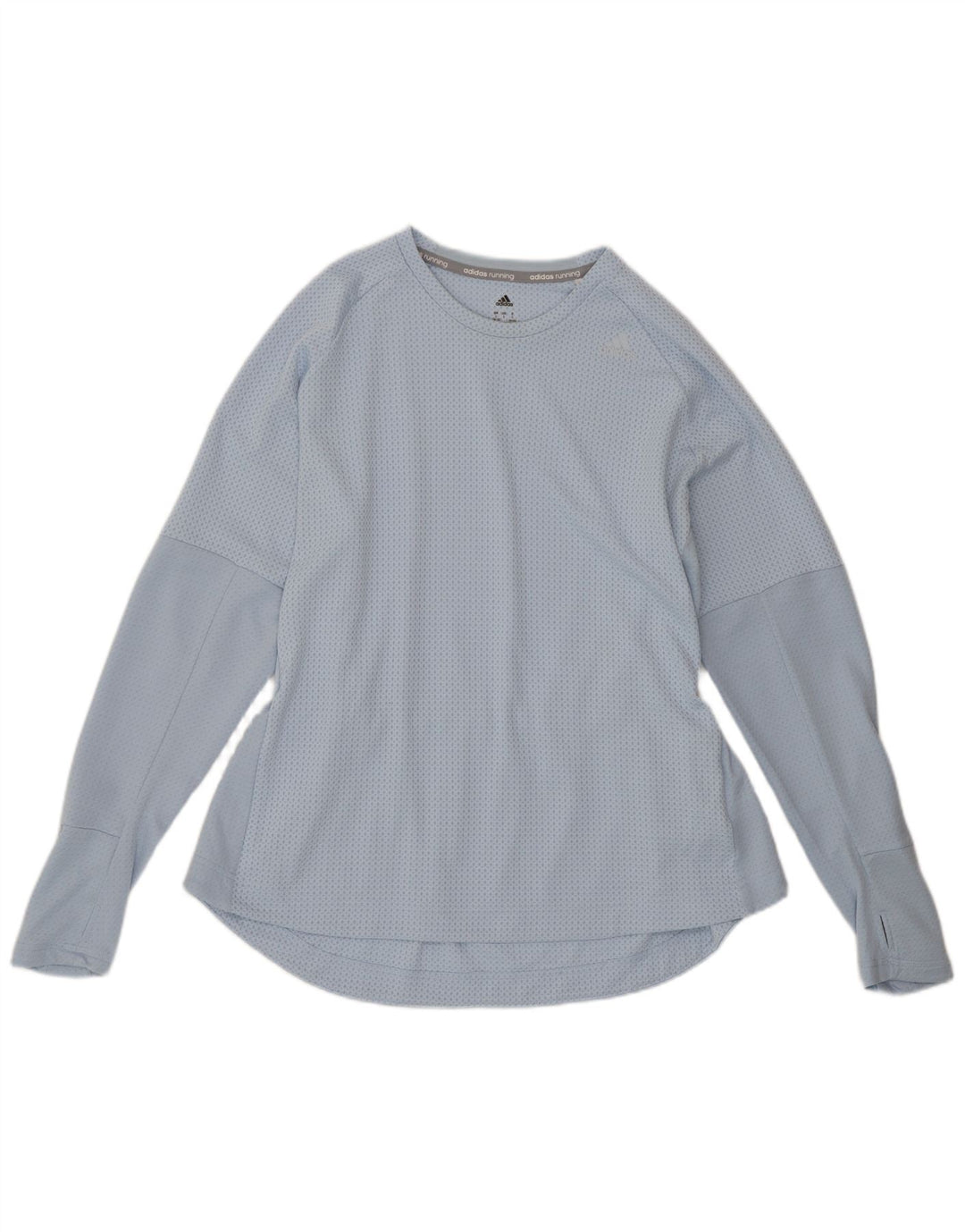 Adidas Camiseta Mujer Manga Larga ES 16/18 Grande Azul Poliéster