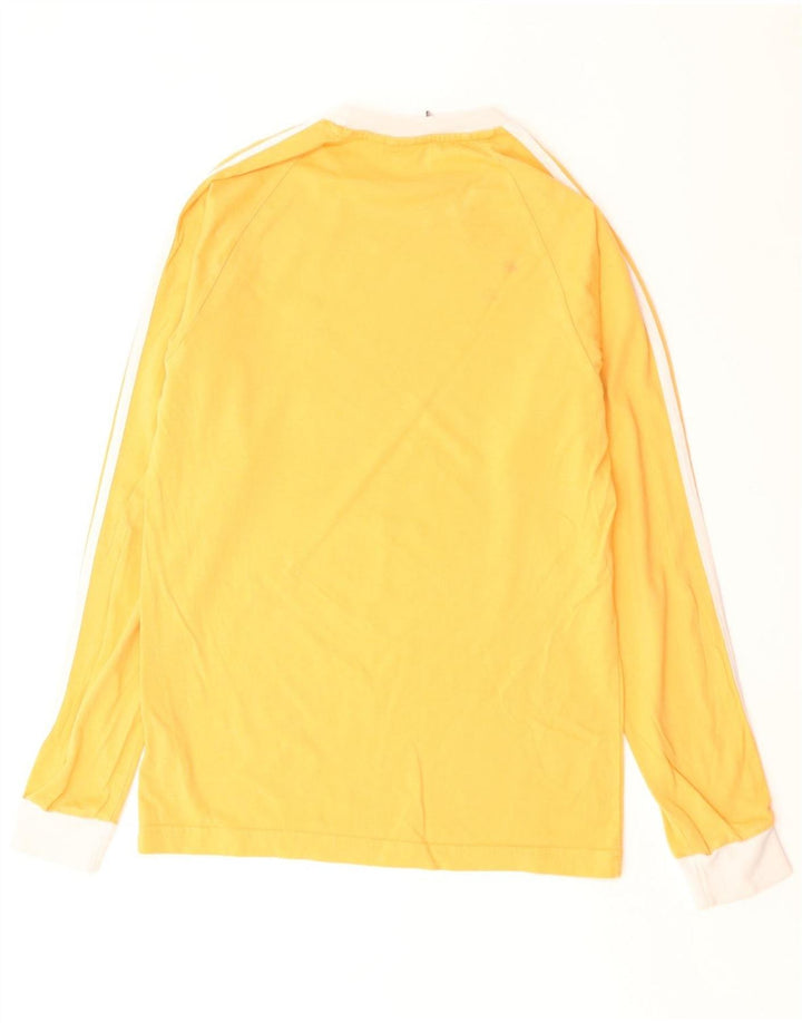 Adidas Hombre Top Manga Larga XS Amarillo Algodón