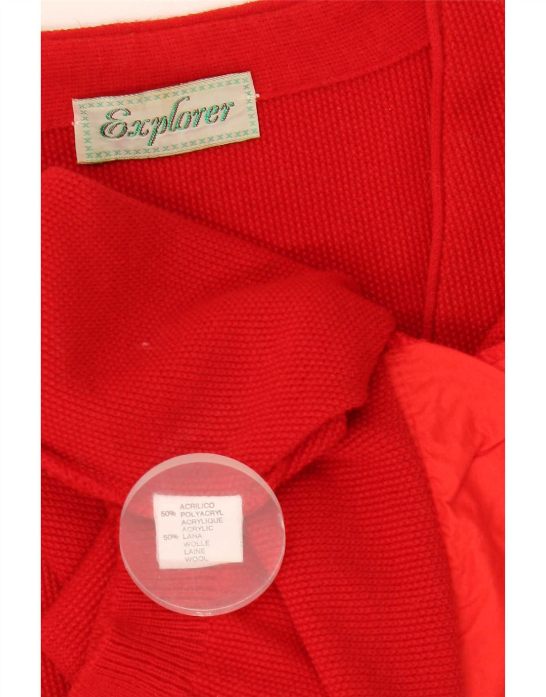Explorer - Cárdigan para hombre IT 54 XL Acrílico rojo