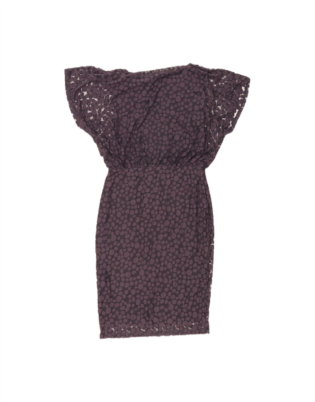 PHASE EIGHT Womens Batwing Sheath Dress UK 12 Medium Navy Blue Spotted