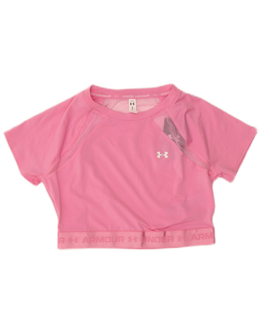 Under Armour Camiseta corta con gráfico para mujer UK 40 Poliéster rosa medio
