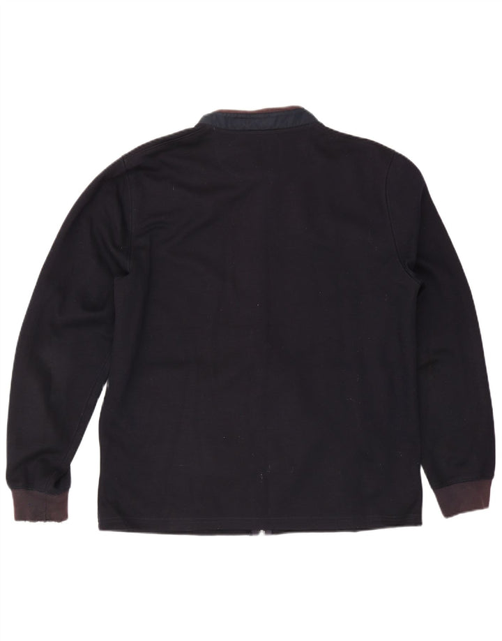 Massimo Dutti Hombre Chándal Top Chaqueta XL Azul Marino Colorblock Algodón