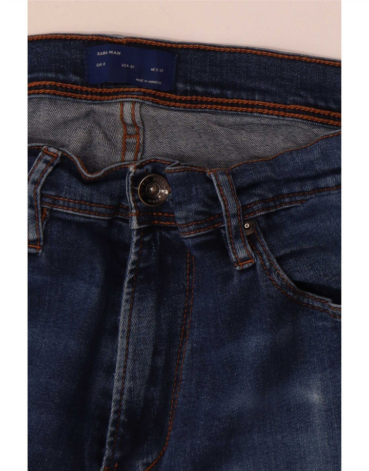 Zara Vaqueros Slim para Hombre EU 40 Medium W31 L32 Azul