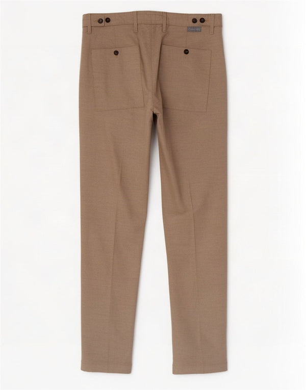 Silvestri -Teddei Mens Pegged Chino Trousers IT 48 Medium W34 L32 Beige