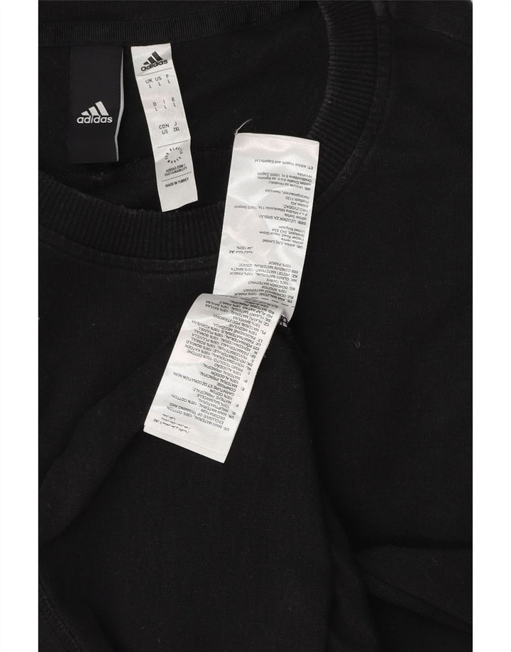 ADIDAS Camiseta Hombre Top Grande Algodón Negro