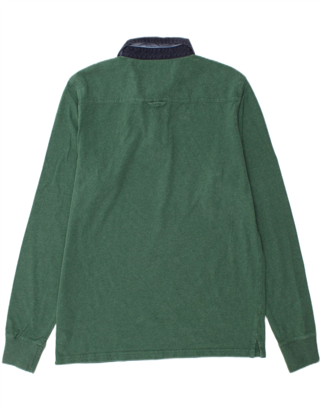 GANT Polo de rugby de manga larga para hombre, talla grande, algodón verde