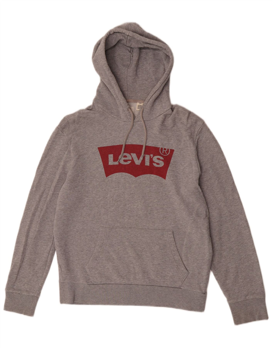 Levi's Hombre Sudadera Con Capucha Gráfica De Algodón Moteado Gris Medio