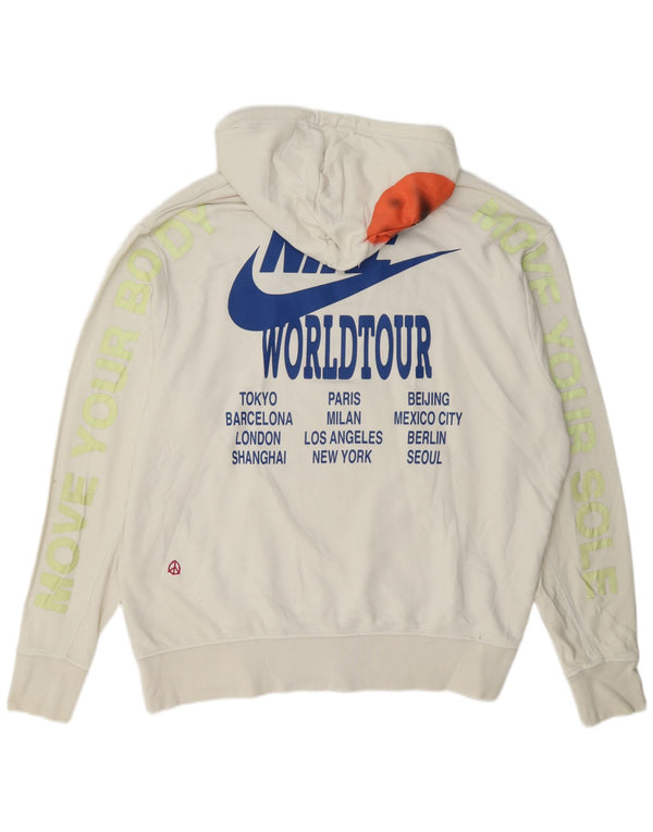 Nike - Sudadera con capucha para hombre, talla 2XL, algodón blanco