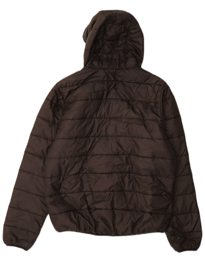 JACK WOLFSKIN Chaqueta acolchada con capucha para hombre UK 34 Small Negro Poliéster