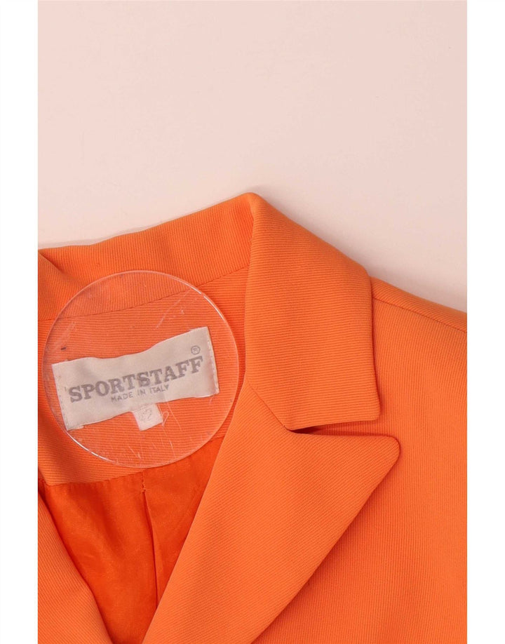Sport Staff Chaqueta tipo blazer de 3 botones para mujer IT 42 Naranja mediana