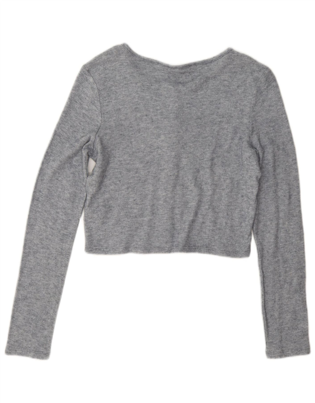 Zara Mujer Crop Top UK 44 Viscosa Gris Medio