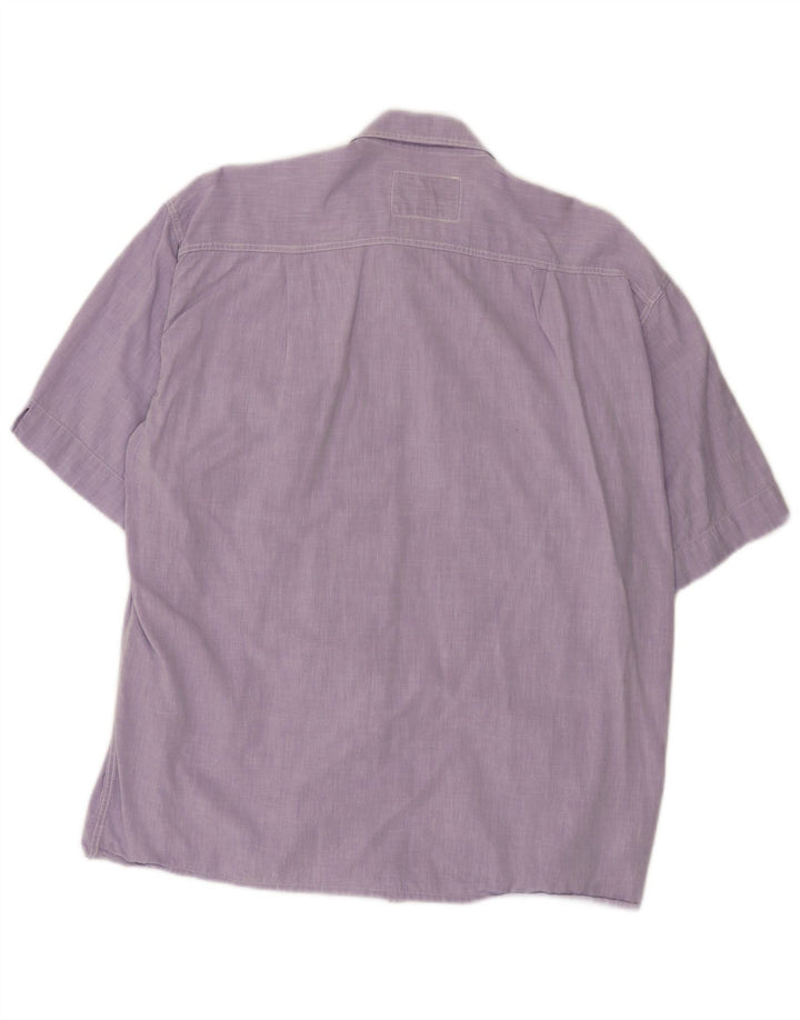 LEVI'S Camisa de manga corta para hombre, talla grande, color morado