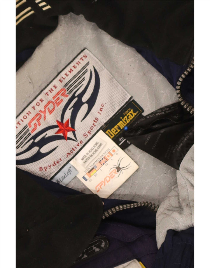 Spyder Chaqueta de esquí gráfica para hombre UK 42 XL Azul marino Colorblock Poliéster