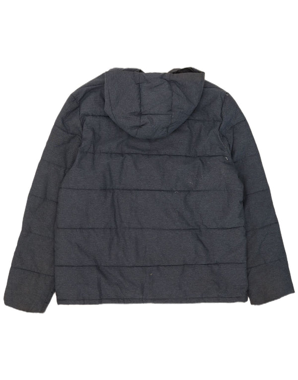 Chaqueta acolchada con capucha para hombre Penguin UK 44 2XL Poliamida azul marino