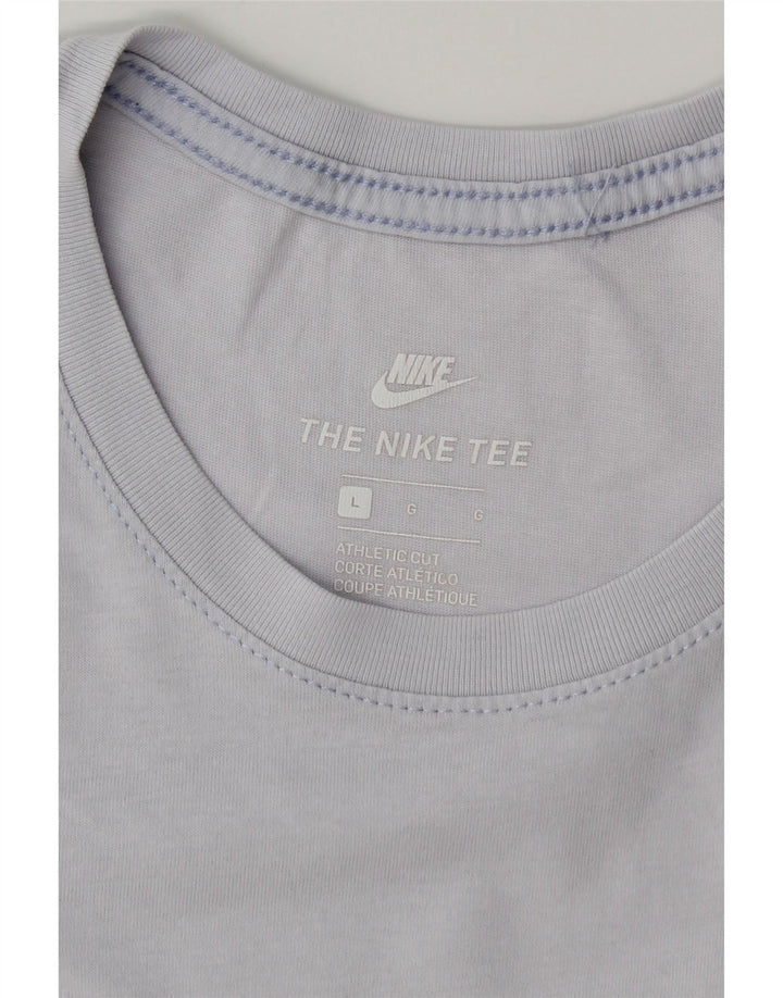 NIKE Camiseta de corte atlético para hombre, talla grande, azul