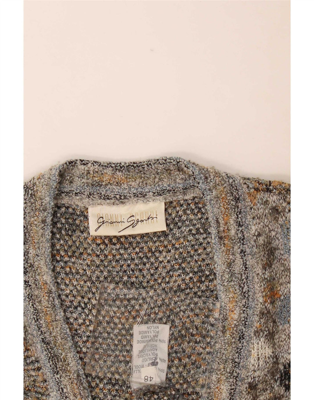 Gianni Sgarbi Cárdigan para Hombre IT 48 Medium Multicolor Geométrico