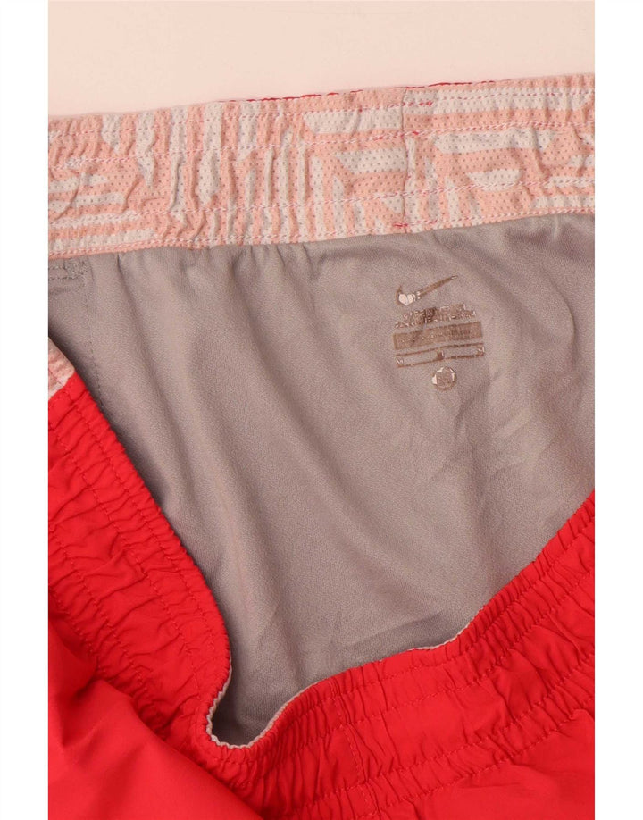Nike - Pantalones cortos deportivos para mujer (talla 40), color rojo medio, poliéster