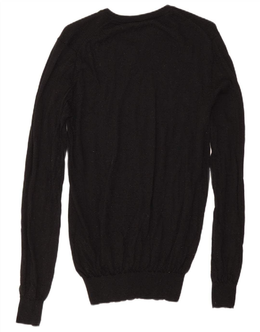 Reiss Jersey con Cuello en V para Hombre, Jersey pequeño de Lana Negra