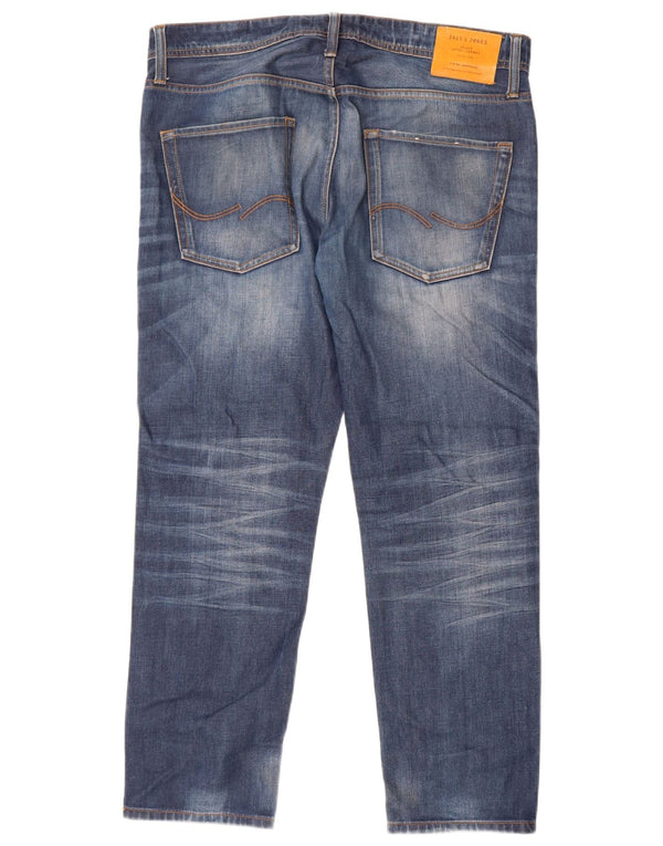 Jack & Jones Vaqueros rectos Mike para hombre W34 L30 Algodón azul