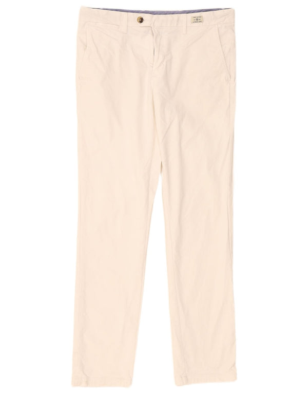 Tommy Hilfiger Pantalones chinos ajustados para hombre W34 L32 Blanco