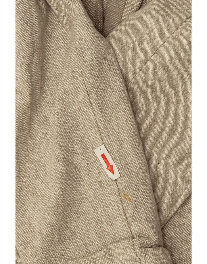 Zara Chaqueta Blazer 2 Botones Niño 11-12 Años Lino Beige