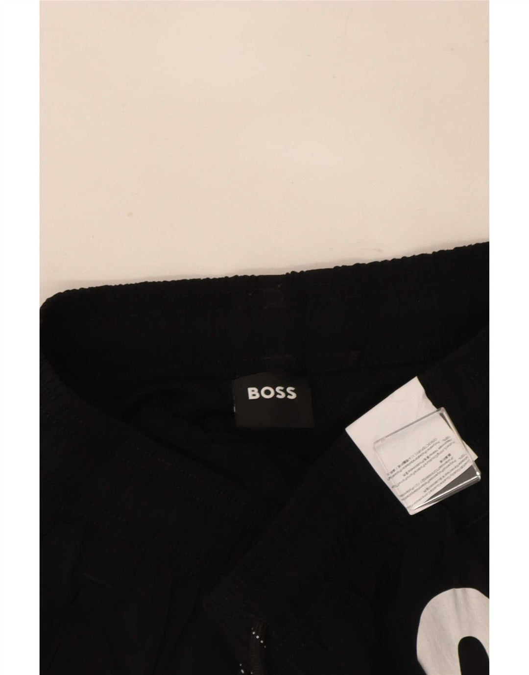 Bañador HUGO BOSS Hombre | Bañador con gráfico pequeño de poliamida negro