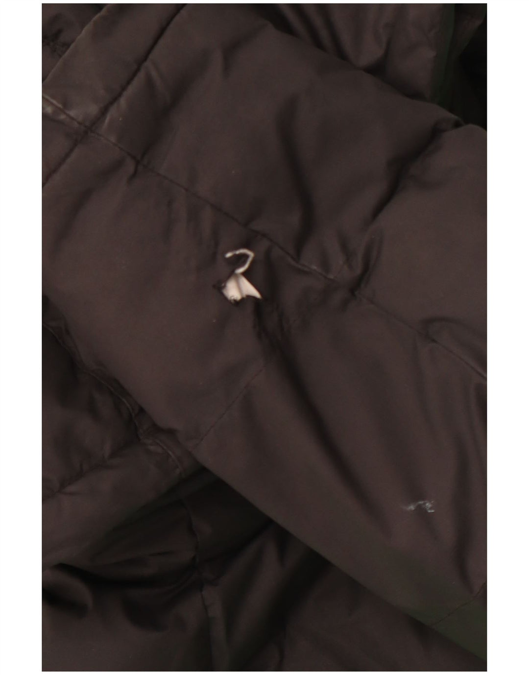 NIKE Chaqueta acolchada con capucha para niños 13-14 años XL Negro Poliéster color block