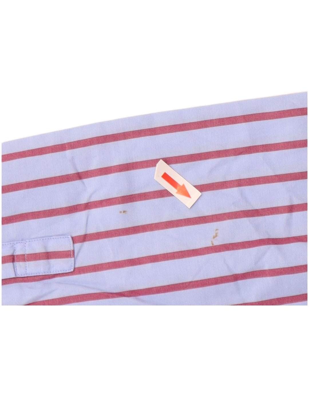 Camisa Lacoste Hombre Talla 41 Algodón Rayas Azul Grande