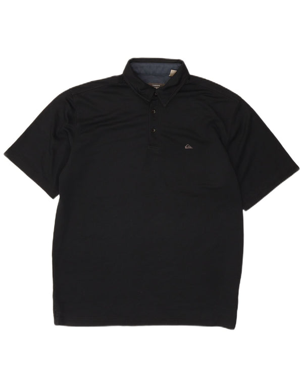 Quiksilver Mens Polo Shirt XL Black Polyester
