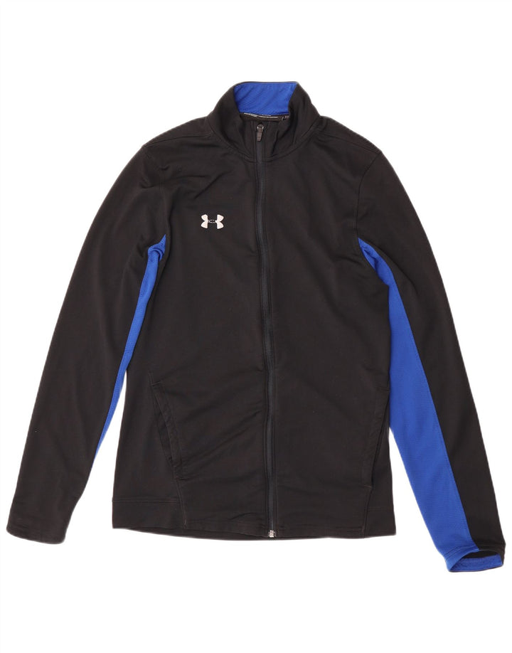 Under Armour Hombre Chándal Top Chaqueta Mediano Negro Colorblock Poliéster