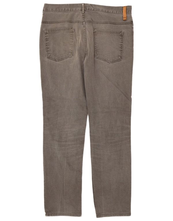 Zara Jeans rectos para hombre EU 42 Large W32 L31 Algodón gris