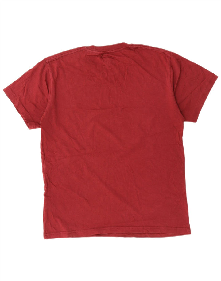 VANS Hombre Classic Fit Camiseta Top Small Granate Algodón