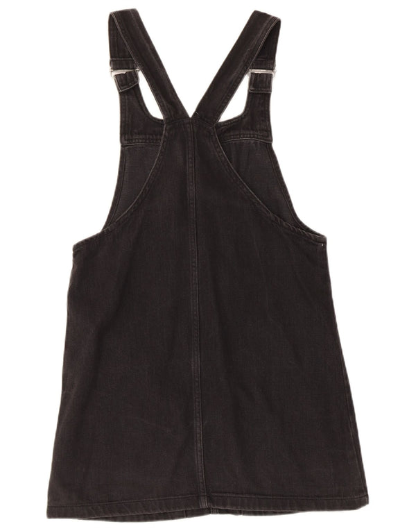 Topshop Vestido Peto Vaquero para Mujer UK 8 Small Algodón Negro