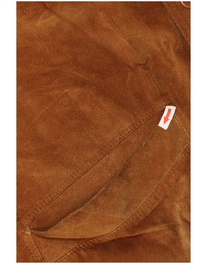 Conbipel Chaqueta de ante para hombre IT 52 Cuero marrón grande
