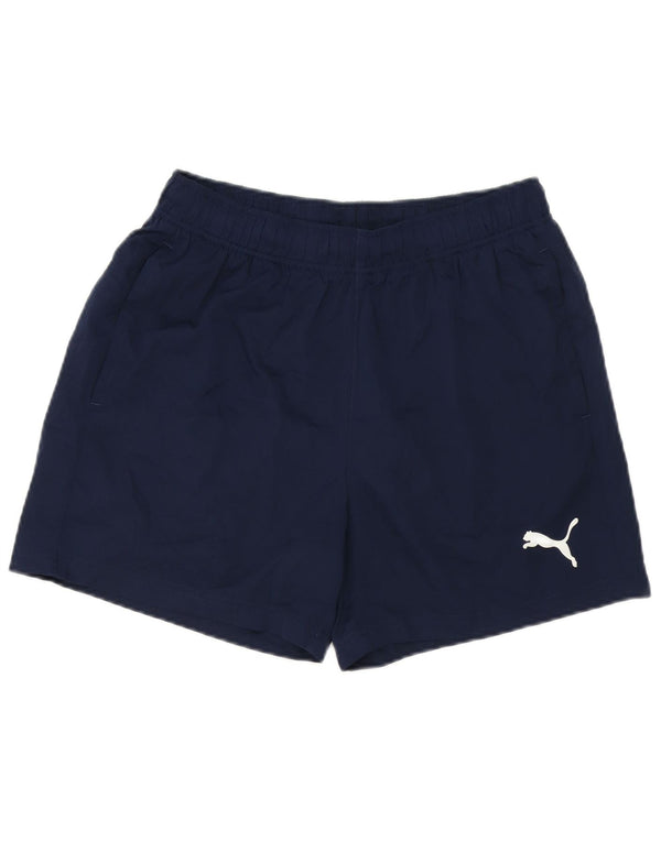 Pantalones cortos deportivos Puma para hombre poliéster azul marino mediano