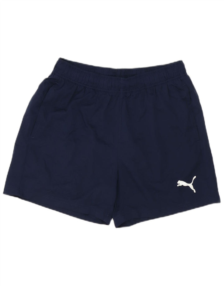 Pantalones cortos deportivos Puma para hombre poliéster azul marino mediano